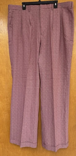 NEW Fortino Landi Trouser Pants Men's 2XL/44 Burgundy Classic Formal NWT