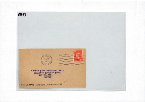 GB ISLE OF MAN Cover IOM HARBOUR COMMISSIONERS Douglas Surrey 1945{samwells}XE93 - Picture 5 of 8