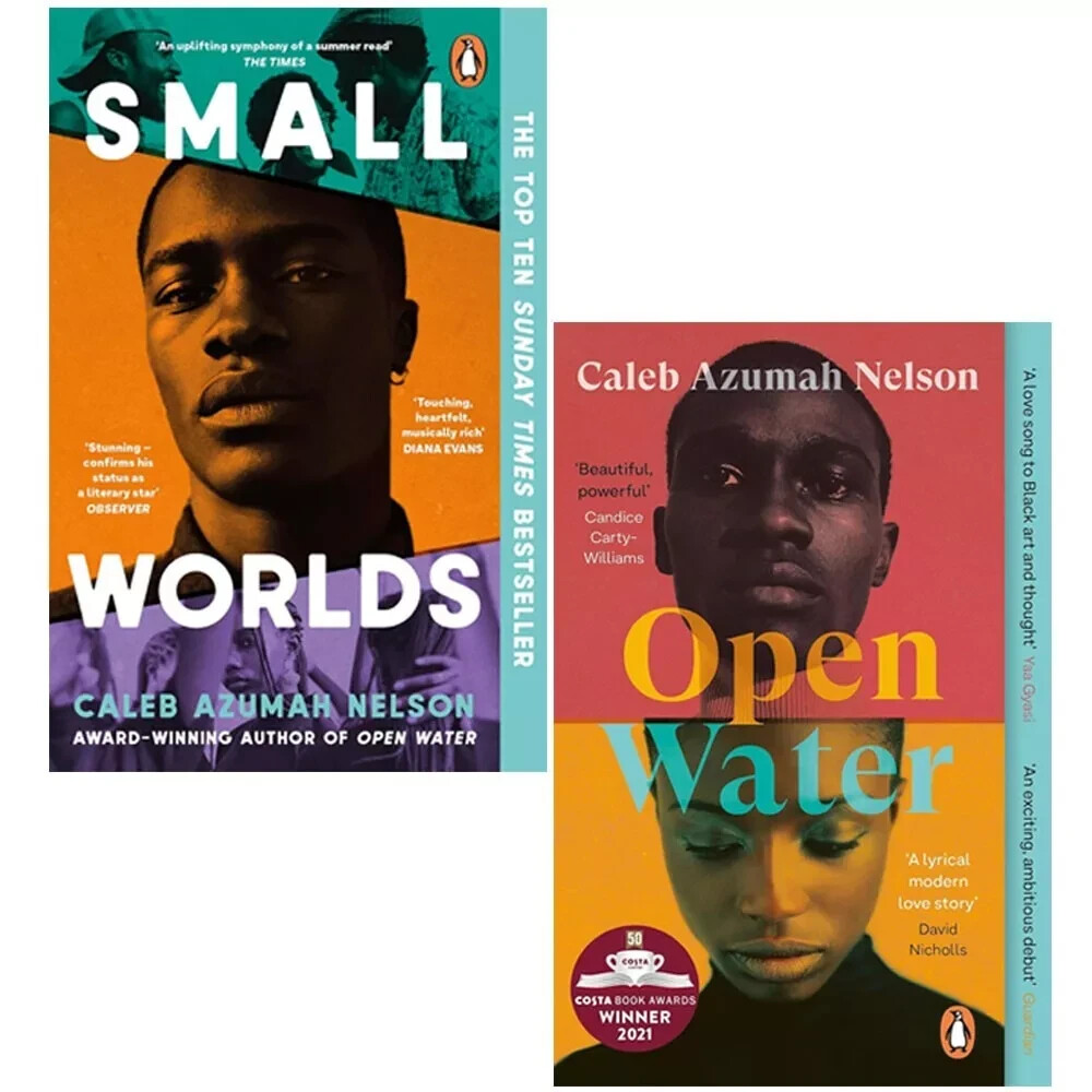 Caleb Azumah Nelson Collection 2 Books Set Small Worlds, Open Water Winner Costa