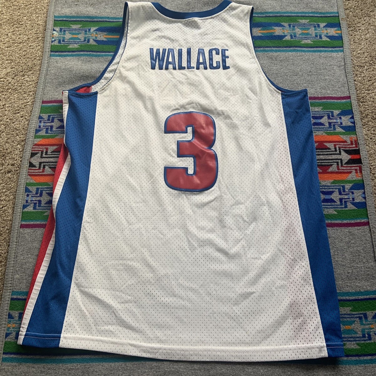 【希少】ナイキ NBA PISTONS WALLACE ユニフォーム XL Detroit Pistons Ben Wallace Nike Basketball Jersey White
