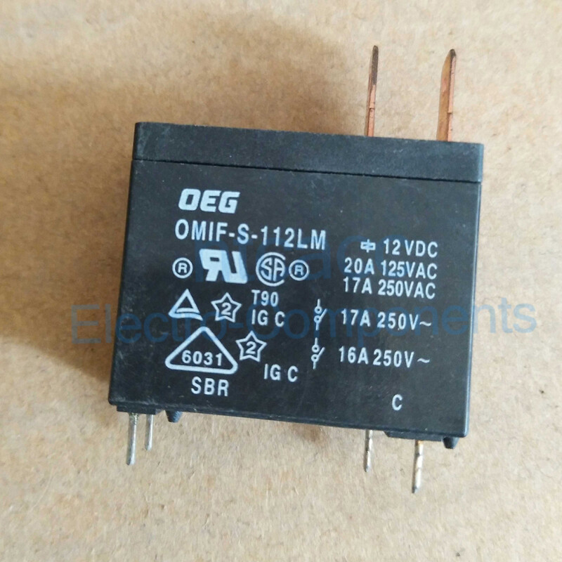 OMIF-S-112LM 12VDC OEG Miniature Power PC Board Relay 20A 10pcs | eBay
