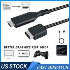 For Sony PS1/PS2 to HDMI Adapter Game Console Audio Video 1080P Converter Cable