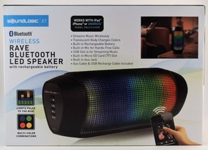rave bluetooth led speaker