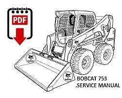 BOBCAT 753 Service Manual digital PDF format download | eBay