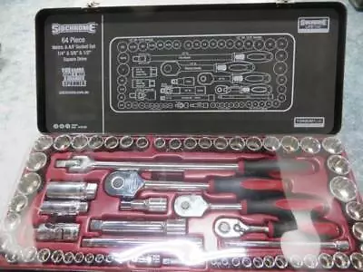 SIDCHROME 1//2/" Dr SOCKET SPANNER SET METRIC /& AF TRADE QUALITY TOOLS SPECIAL