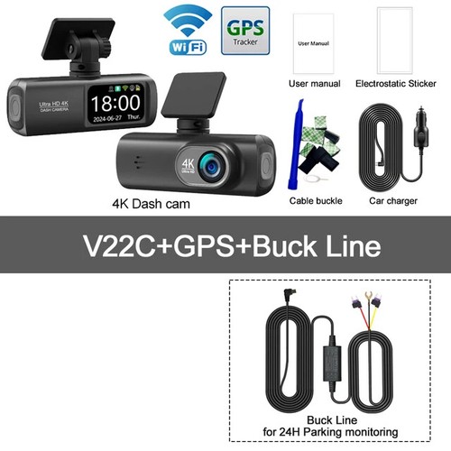 4K Dashcam Front- und Rückansicht 170° Autokamera Nachtsicht mit integriertem WLAN - Bild 12 von 12