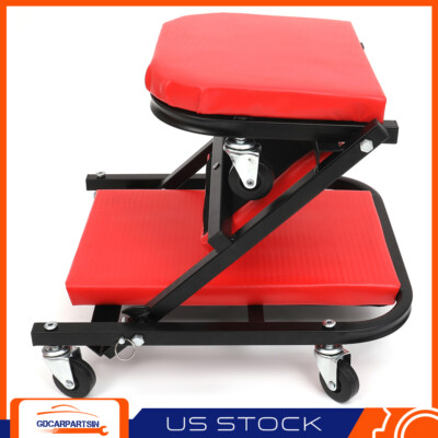 2 In 1 Foldable Mechanics Z Creeper Seat Rolling 36 2 In 1 Foldable Mechanics Z Creeper Seat Rolling 36