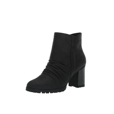 Botines Easy Street para mujer 8 M negro carrow imitación cuero tacón bloque nuevos en caja HB0 - Imagen 1 de 4