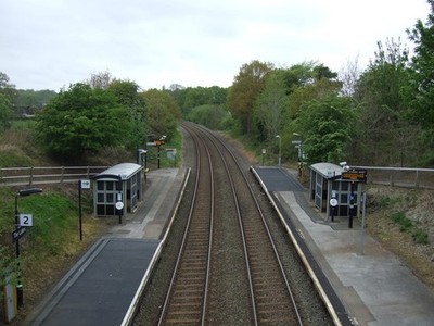 Foto 6x4 The Lakes Bahnhof Terry's Green Bitte Halt auf der Linie c2017