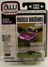 1970 '70 DODGE CHALLENGER R/T GREEN V/A HEMMINGS AUTO WORLD DIECAST 2020