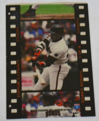 1994 Donruss Studio Editors Choice Barry Bonds
