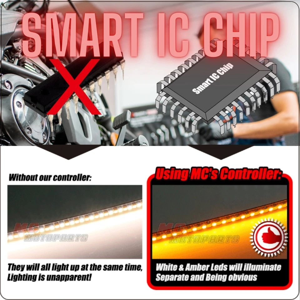 Luz de seta e de circulação LED de 12 cm para Kawasaki Ninja, série Z, Versys e mais - Imagem 4 de 4