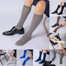 Business Dress Socks Mens See Through Socks Sheer Stockings Brand New Male