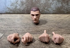 GI Joe Classified Retro Trooper Head Neck Hands Fists Custom Fodder