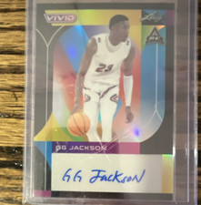 2022-23 Leaf Vivid GG Jackson BA-GGJ Black Rookie Autograph Serial /20
