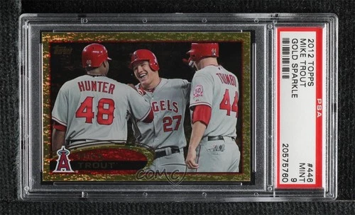 2012 Topps Gold Sparkle Mike Trout #446 PSA 9 MINT