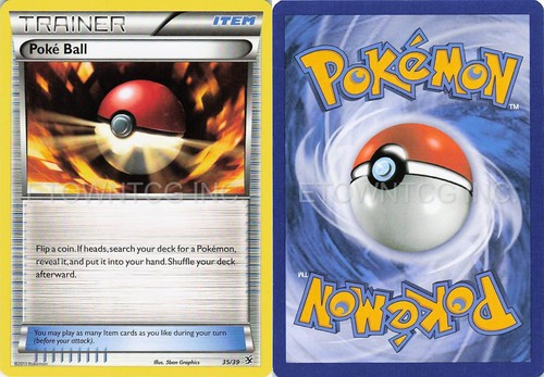 POKE BALL 35/39 KALOS STARTER SET POKEMON LIGHTLY PLAYED