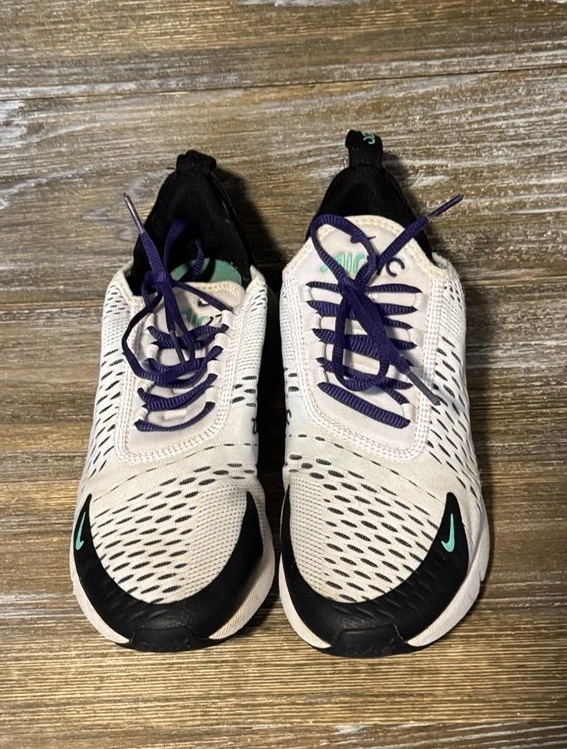 Nike Air Max 270 Blanco Uva Zapatos Atléticos Tenis AH6789-103 Mujer’s Talla 8 Foto 3 de 4