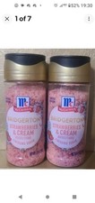 MCCORMICK X BRIDGERTON LOT OF 2 STRAWBERRIES  CREAM FINISHING SUGAR NEW/SEALED