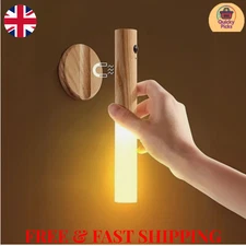 Motion Sensor LED Night Light Magnetic Wall Lamp USB Rechargeable Stick-On Light