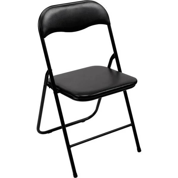 Perel FP168B  folding chair padded Sedia da campeggio Nero