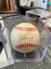 Ken Griffey Jr Signed Official American League Baseball with Case