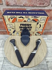 Dollar Shave Club 2 Club Series Razors Diamond Grip Handles Gray/Silver New