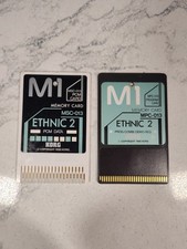 Korg M1 Ethnic 2 Memory Cards MSC-013 PCM MPC-013 Program Card Pair