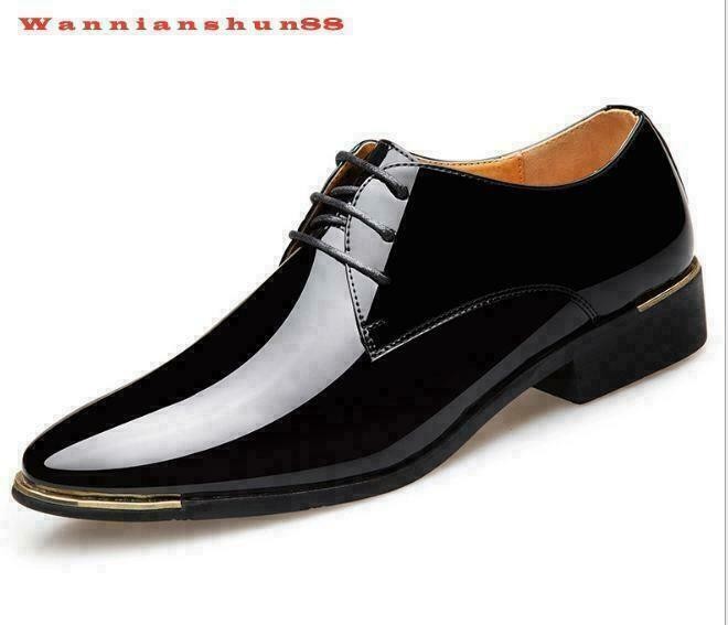 SAOLA Scarpe da sposa uomo a punta business lucide stringate eleganti OL casual