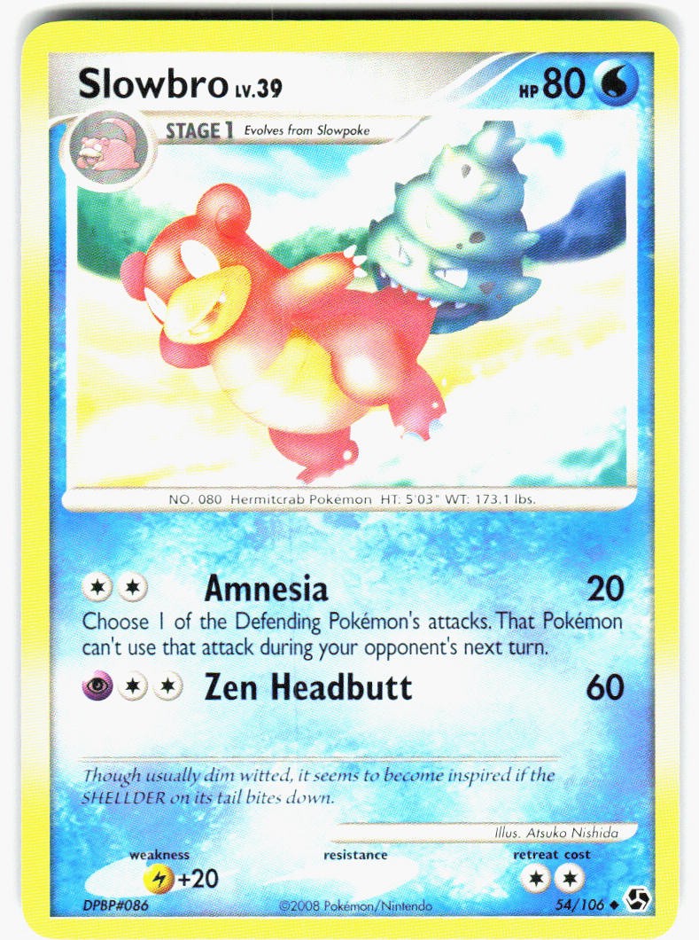 Slowbro 54/106 Uncommon Great Encounters Pokemon Lightly Played