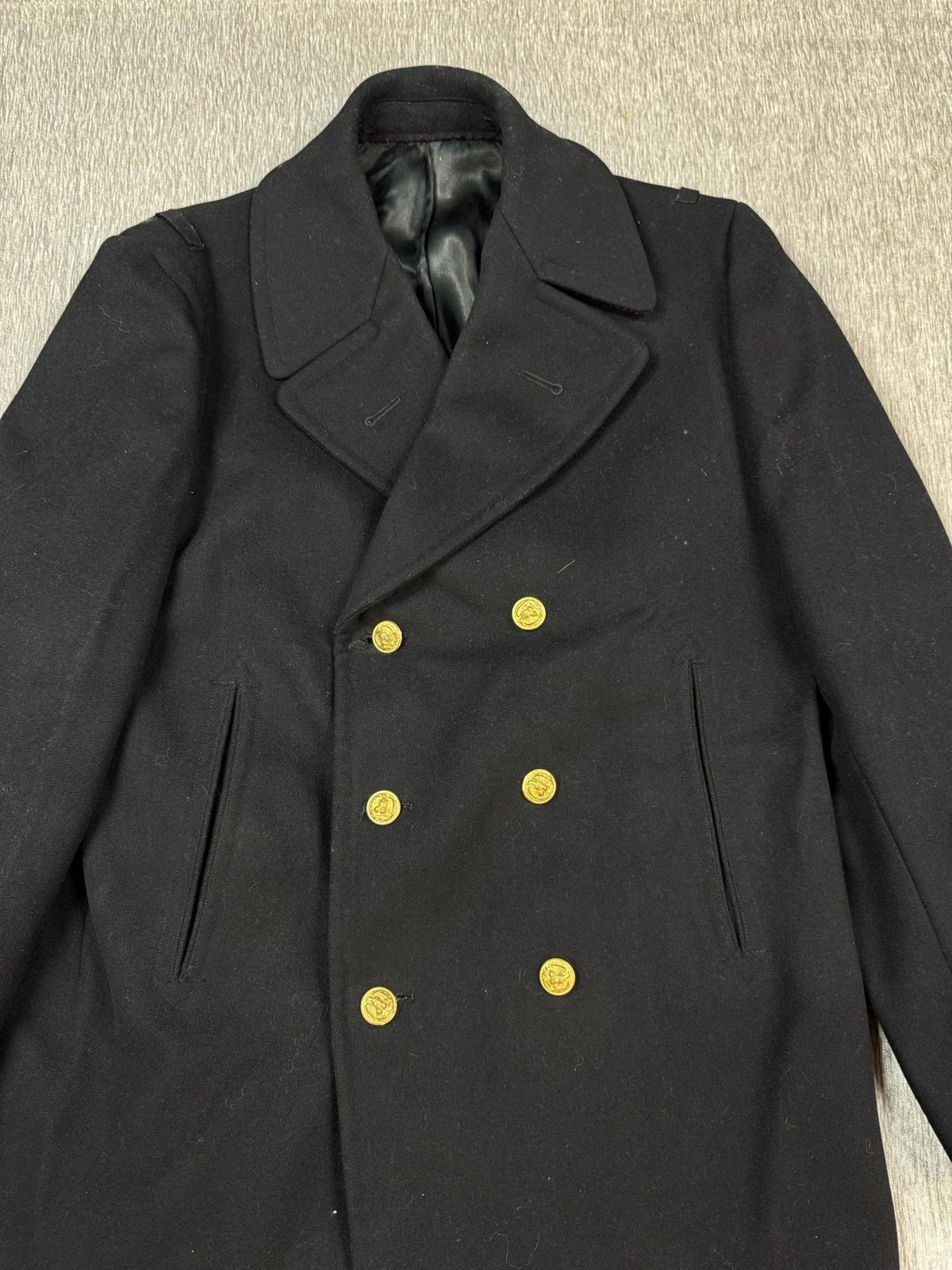 Vintage Jacob Reeds Sons United States Coast Guard Academy Pea Coat Uniform - product detail image 2
