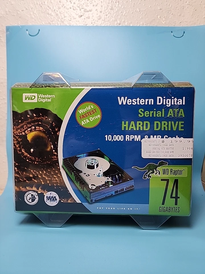 Western Digital WD740GDRTL WD Raptor 74GB SATA HARD DRIVE 10K RPM **New in PKG - Image 2 of 4