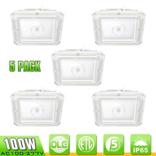 5X 100W LED Canopy Light Outdoor Gas Station Light Adjustable 3000K, 4000K,5000K