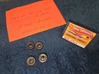 SET (4) Hot Wheels Redline Original 2) MED 2) LARGE Wheels LATE 60's #RL2M2L
