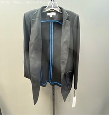 Calvin Klein Womens Jacket Black Blazer S99JX30A Size 6 MSRP 149