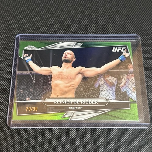 2026 Topps Chrome UFC Reinier De Ridder #38 Green Refractor /99