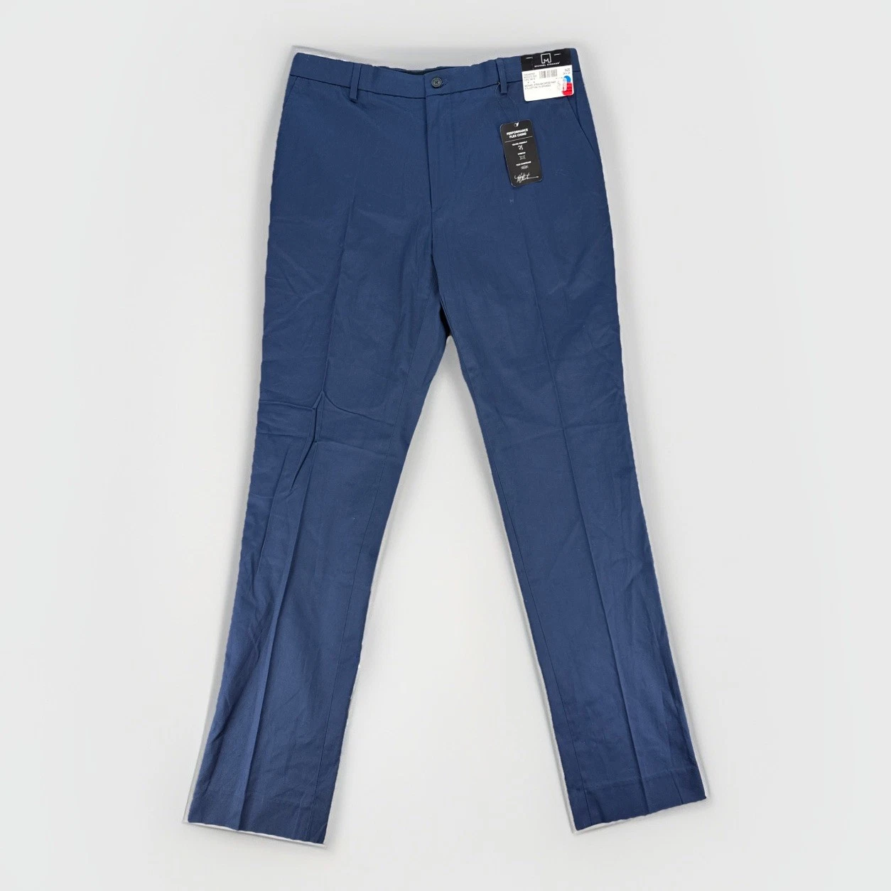 Michael Strahan Men's W34 L34 Dress Pants Performance Flex Chino Navy Blue NWT
