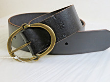 POLO LAUREN RALP lAUREN NOS leather belt women Sz S-30-31 "1 5/8" w 125