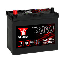 45Ah Autobatterie Yuasa YBX3057 12V 400A SMF JIS B24 Starterbatterie