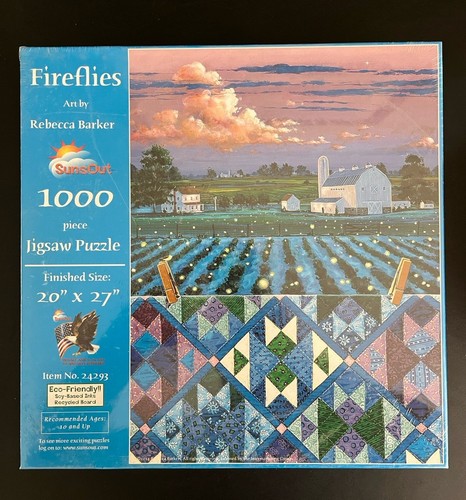 SUNSOUT ASSORTED LOT OF 7 JIGSAW PUZZLES - 1000 PCS - Quick Shipping - In Shrink - Picture 3 of 8