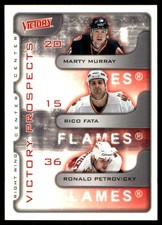 Marty Murray / Rico Fata / Ronald Petrovicky PROS 2001-02 UD Victory #365 Flames