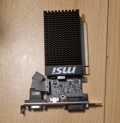 MSI NVIDIA GeForce GT 710 PCIe x16 Grafikkarte DVI passiv Kühlkörper Low Profile