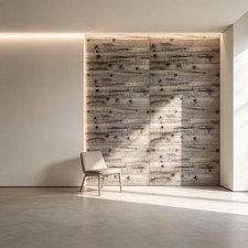 8Pack 3D Faux Wood Polyurethane Wall Panels for Interior Exterior Accent Walls