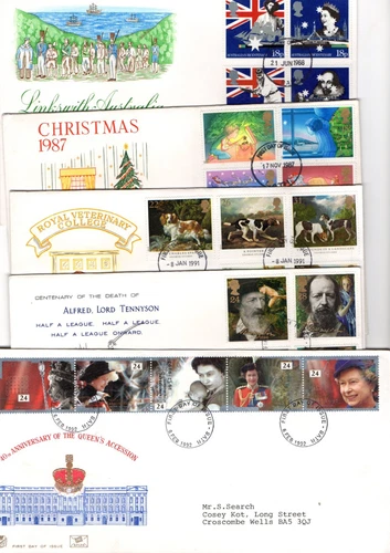 VARIOUS  - BATH CDS STUART FDC'S X10 FROM COLLECTION BX2/9