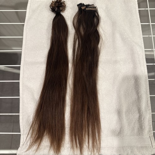 Human haircut slavic hair Used  18” From Russia