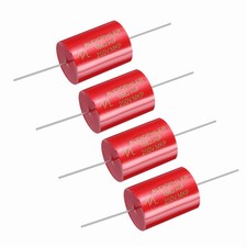 4Pcs, 18uf Frequency Divider Capacitor 250V Axial Audio Speaker Crossover Red