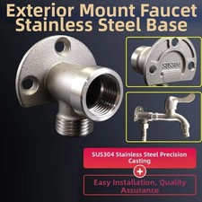 Soporte de pared de acero inoxidable para soporte de grifo de 4 pulgadas para conversión de base de grifo