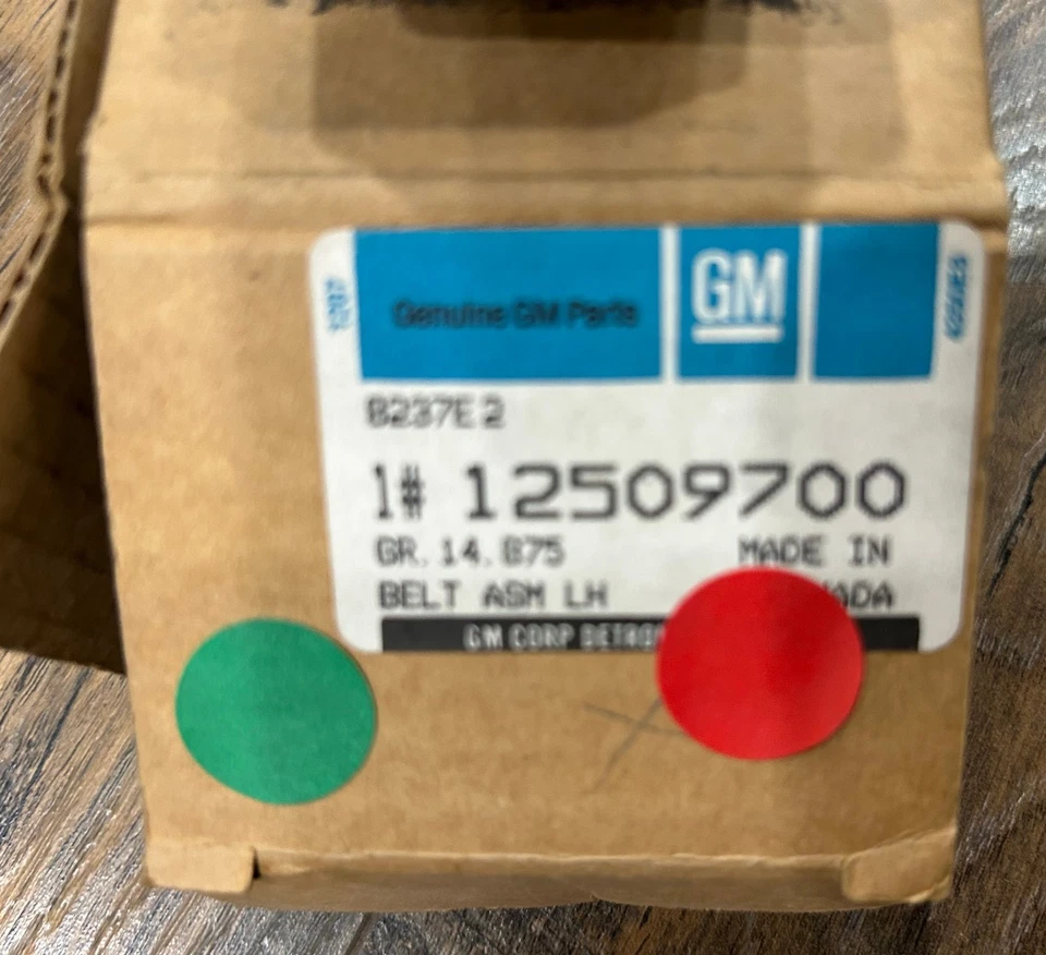 Cinturón de seguridad OEM GM Chevrolet Lumina Oldsmobile Silhouette Pontiac Trans Sport 1992 Foto 4 de 4