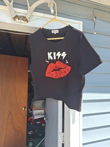 Vintage Rock And Roll Kiss Adult Shirt