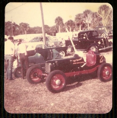 Vintage Photo ANTIQUE AUTO SHOW ORMOND BEACH FL 1976 Sprint KC Special/ Midget